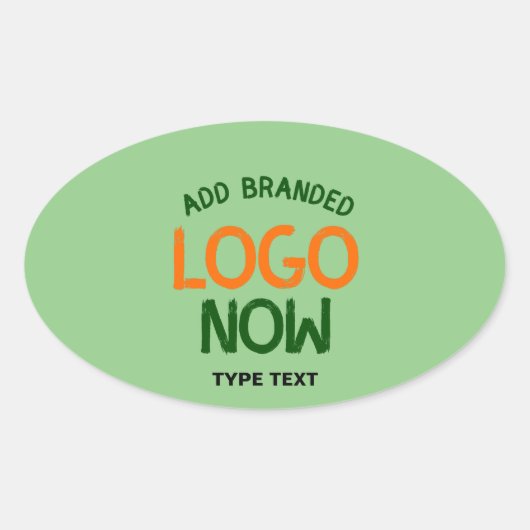 STICKER OVALE CLIENT CONTEMPORAIN PROPRE MINT VERT MODE (Devant)