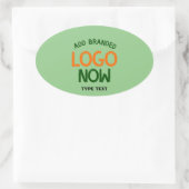 STICKER OVALE CLIENT CONTEMPORAIN PROPRE MINT VERT MODE (Sac)