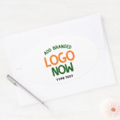 STICKER OVALE CLIENT SIMPLE CONTEMPORAIN PROPRE BLANC MODE (Enveloppe)