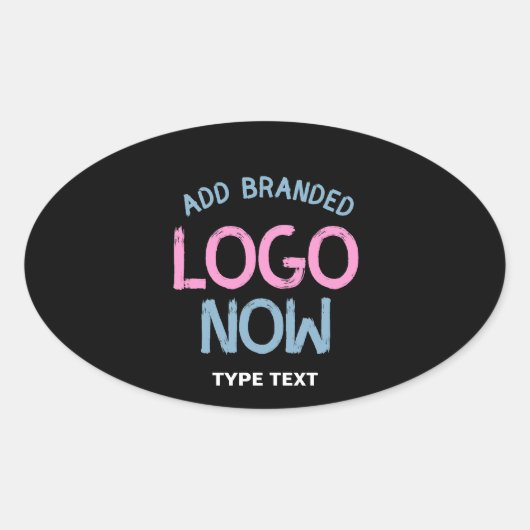STICKER OVALE CLIENT SIMPLE CONTEMPORAIN PROPRE NOIR MODE (Devant)