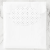 Sticker Ovale Cliquez sur Personnaliser pour modifier Gris en co (Sac)