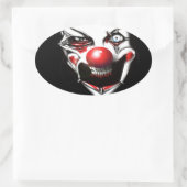 Sticker Ovale Clown malin (Sac)