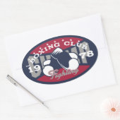 Sticker Ovale Club de boxe (Enveloppe)