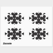 Sticker Ovale Clubs (Feuille)
