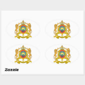 Sticker Ovale Coat d'Arms (Feuille)