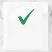 Sticker Ovale Coche verte (Sac)