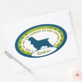 STICKER OVALE COCKER SPANIEL (Enveloppe)