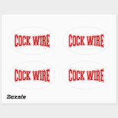 STICKER OVALE COCKWIRE (Feuille)