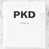 Sticker Ovale Code de l'aéroport - Park Rapids, Minnesota (Sac)