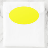 Sticker Ovale Code hexadécimal jaune néon FFFF01 (Sac)