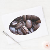 Sticker Ovale Coffee Crazy (Enveloppe)