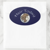 Sticker Ovale Coiffeur (Sac)