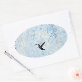 Sticker Ovale Colibri (Enveloppe)