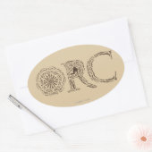 Sticker Ovale Collecte d'armes Orc (Enveloppe)