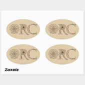 Sticker Ovale Collecte d'armes Orc (Feuille)