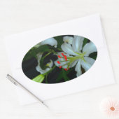 Sticker Ovale Collection Irlandaise de laiton et de fleurs (Enveloppe)