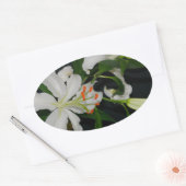 Sticker Ovale Collection Irlandaise de laiton et de fleurs (Enveloppe)