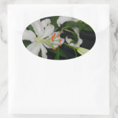 Sticker Ovale Collection Irlandaise de laiton et de fleurs (Sac)