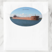 Sticker Ovale Collier James R. Barker (Sac)