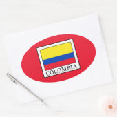 Sticker Ovale Colombie (Enveloppe)