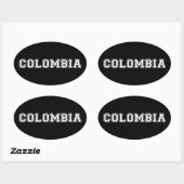 Sticker Ovale Colombie (Feuille)