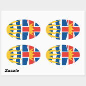 STICKER OVALE COLOMBIE-BRITANNIQUE (Feuille)