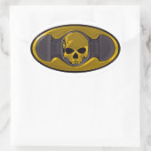 Sticker Ovale Colonne casquette dur du logo Millwright (Sac)