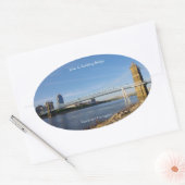 Sticker Ovale Colonne de John A. Roebling Bridge (Enveloppe)