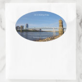 Sticker Ovale Colonne de John A. Roebling Bridge (Sac)