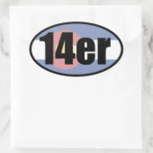 Sticker Ovale Colorado 14er (Sac)