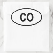 Sticker Ovale Colorado "CO" (Sac)