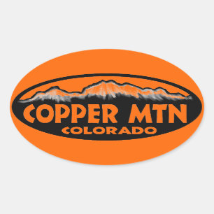 Sticker Ovale Colorado Colorado orange ovale