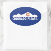 Sticker Ovale Colorado please (Sac)