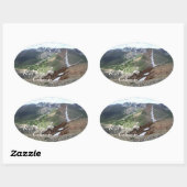 Sticker Ovale Colorado rouge cône (Feuille)