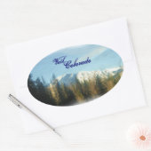 Sticker Ovale Colorado Vail Mountain (Enveloppe)
