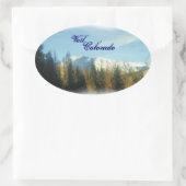 Sticker Ovale Colorado Vail Mountain (Sac)