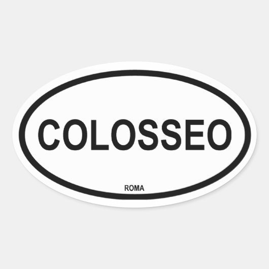 STICKER OVALE COLOSSEO (Devant)