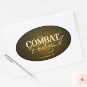 Sticker Ovale Combattre la poésie (Enveloppe)