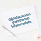 Sticker Ovale Combattre le cancer de la peau, passer le Casquett (Enveloppe)