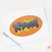 Sticker Ovale Comic KaPow ! (Enveloppe)