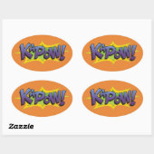 Sticker Ovale Comic KaPow ! (Feuille)