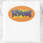 Sticker Ovale Comic KaPow ! (Sac)