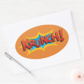 Sticker Ovale Comic Krunch ! (Enveloppe)