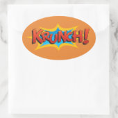 Sticker Ovale Comic Krunch ! (Sac)