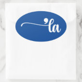 Sticker Ovale Comma La | Kamala Harris Blue (Sac)