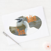 Sticker Ovale Comme Père Comme Fils. (Enveloppe)