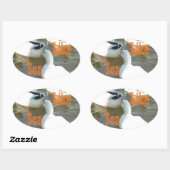 Sticker Ovale Comme Père Comme Fils. (Feuille)