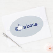 Sticker Ovale COMME UN BOSS -.png (Enveloppe)
