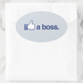 Sticker Ovale COMME UN BOSS -.png (Sac)