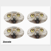Sticker Ovale Comment Es-Tu ? Owl Qui Êtes-Vous ? (Feuille)
